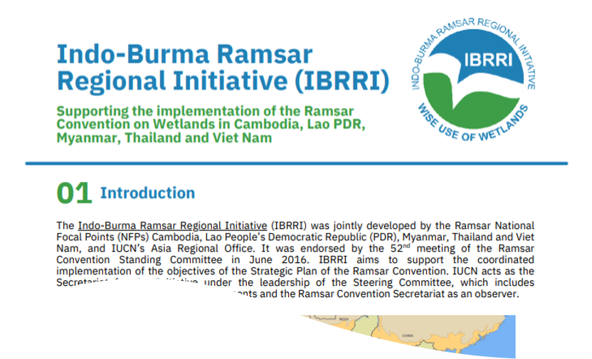Indo-Burma Regional Ramsar Initiative (IBBRI) Flyer