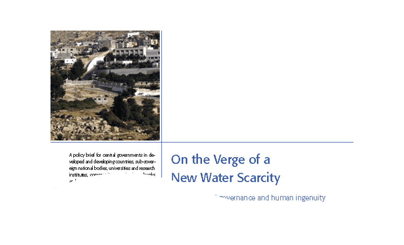 On the Verge of a New Water Scarcity