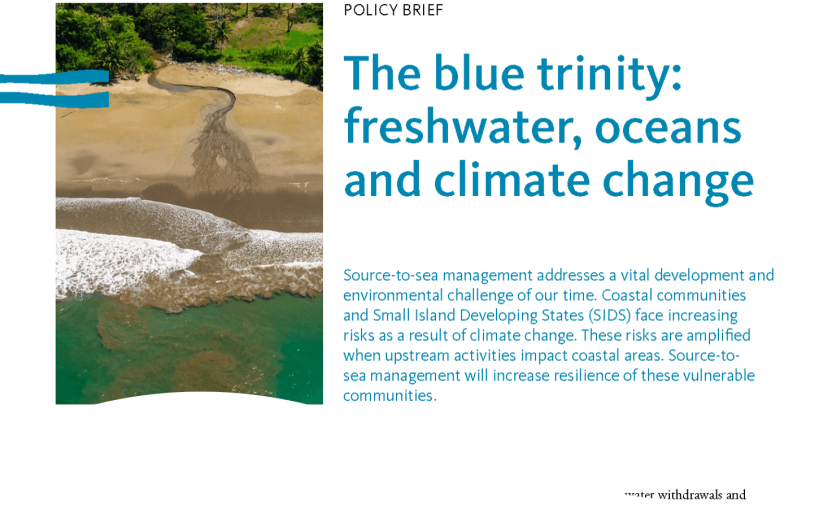 The blue trinity: freshwater, oceans and climate change